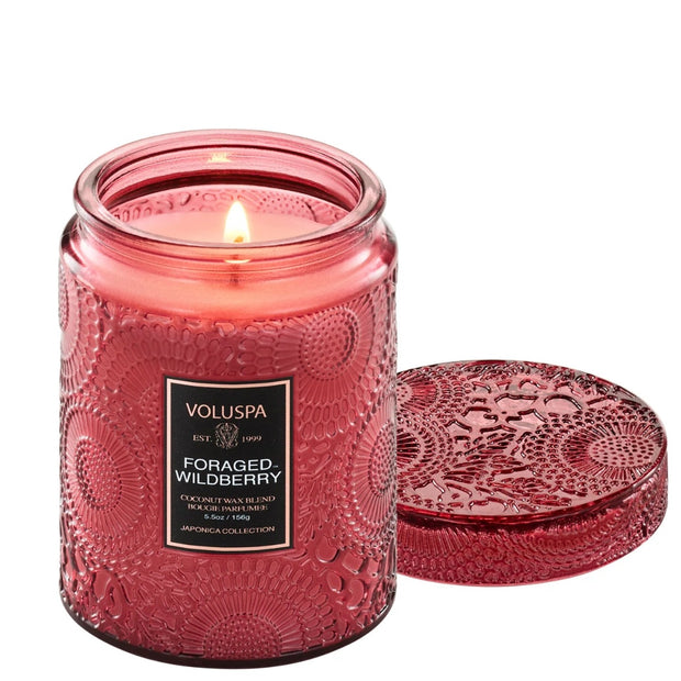 Voluspa Foraged Wildberry Small Jar Candle ~ 5.5 oz.