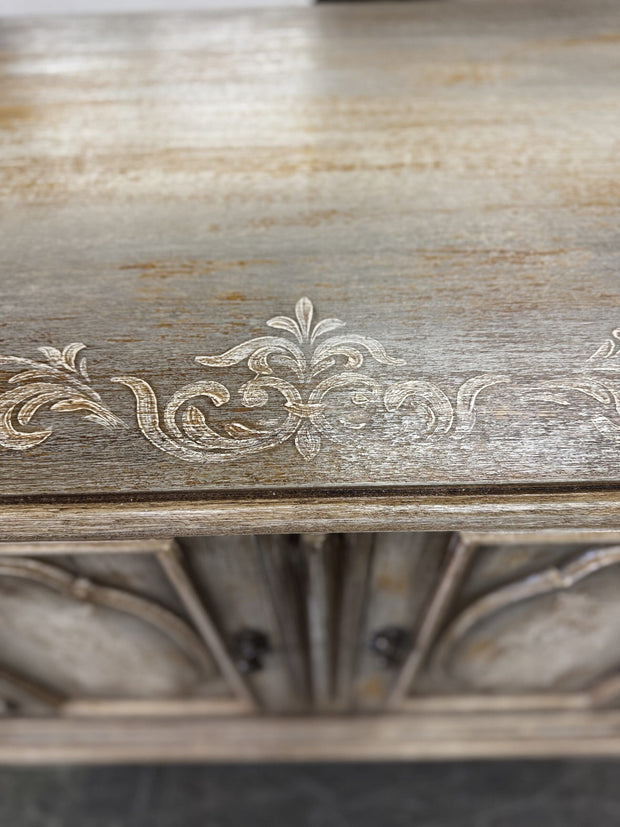 Casa Bonita Peruvian Hand-Painted Carved Wood Bellasera Buffet