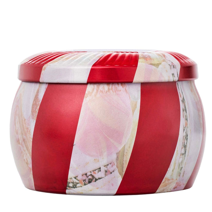 Voluspa Crushed Candy Cane Mini Tin Candle