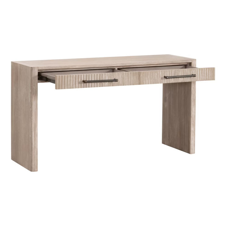 Essentials For Living Halloway 2- Drawer Console Table ~ Natural Gray Acacia