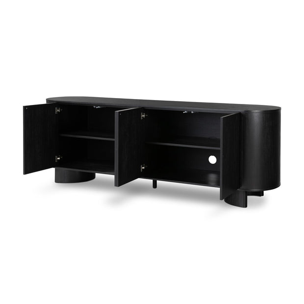 Four Hands Paden Sideboard ~ Aged Black Acacia Wood Finish