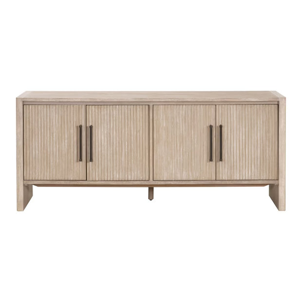 Essentials For Living Halloway Media Sideboard ~ Natural Gray Acacia