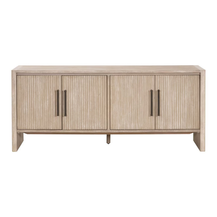 Essentials For Living Halloway Media Sideboard ~ Natural Gray Acacia