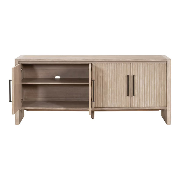 Essentials For Living Halloway Media Sideboard ~ Natural Gray Acacia