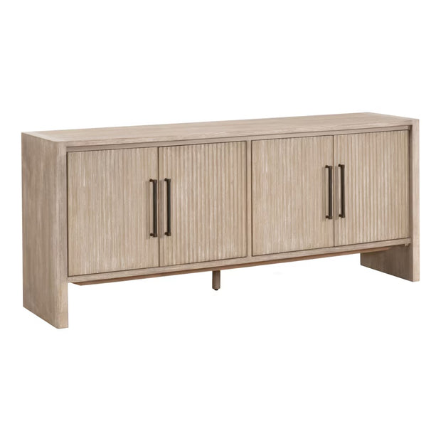 Essentials For Living Halloway Media Sideboard ~ Natural Gray Acacia