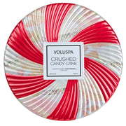 Voluspa Crushed Candy Cane 3 Wick Tin Candle