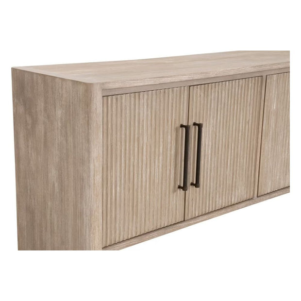 Essentials For Living Halloway Media Sideboard ~ Natural Gray Acacia