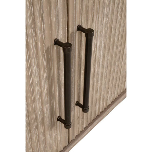 Essentials For Living Halloway Media Sideboard ~ Natural Gray Acacia