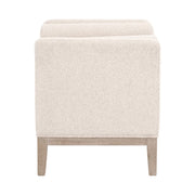 Essentials For Living Keaton Upholstered Accent Stool ~ LiveSmart Gellar-Linen