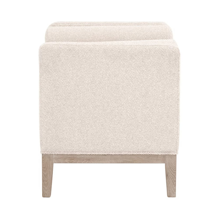 Essentials For Living Keaton Upholstered Accent Stool ~ LiveSmart Gellar-Linen