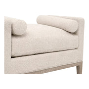 Essentials For Living Keaton Upholstered Accent Stool ~ LiveSmart Gellar-Linen