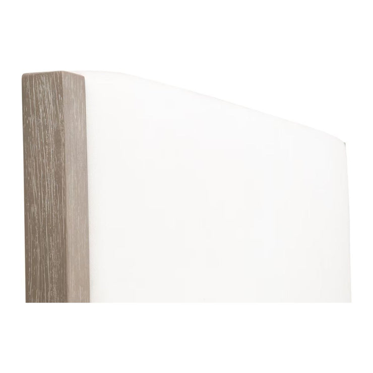 Essentials For Living Emmett Queen Bed ~ LiveSmart Peyton-Pearl Performance Fabric With Natural Gray Oak