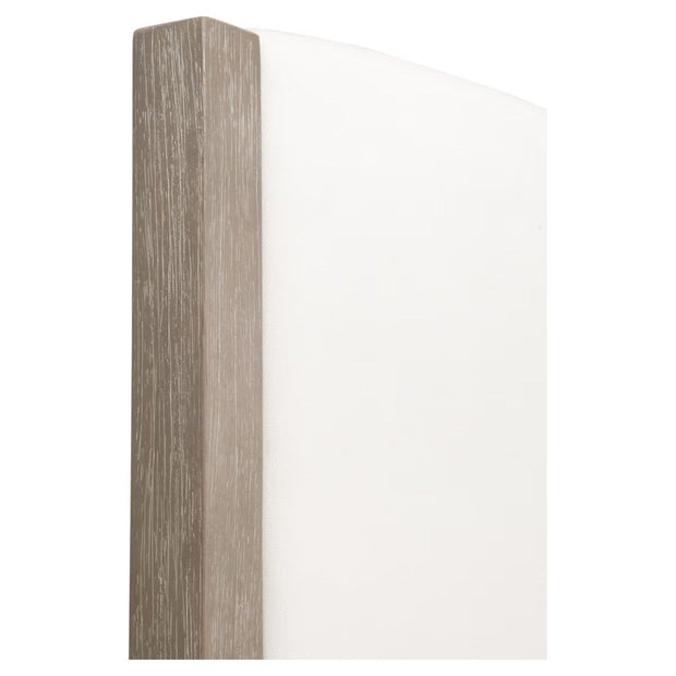Essentials For Living Emmett Queen Bed ~ LiveSmart Peyton-Pearl Performance Fabric With Natural Gray Oak