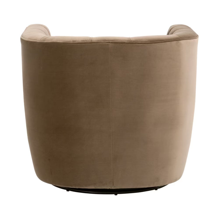 Essentials For Living Marcel Swivel Club Chair ~ Caramel Velvet