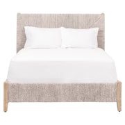 Essentials For Living Malay Standard King Bed ~ White Wash Abaca Rope With Natural Gray Mahogany