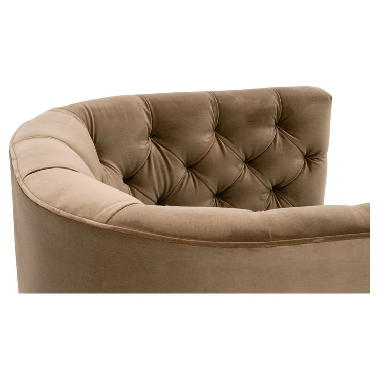 Essentials For Living Marcel Swivel Club Chair ~ Caramel Velvet