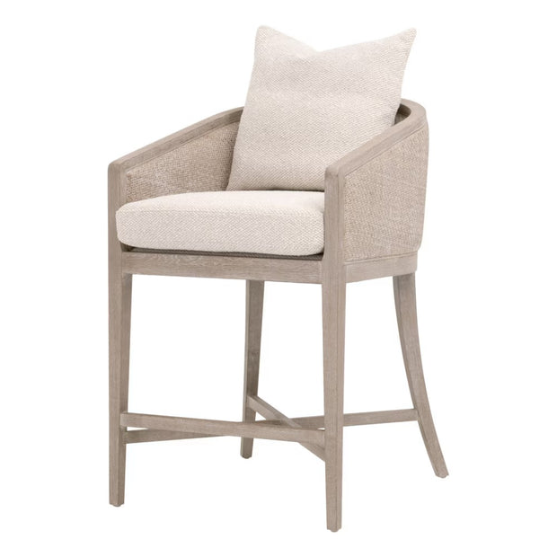 Essentials For Living McGuire Counter Stool ~ LiveSmart Gellar-Linen