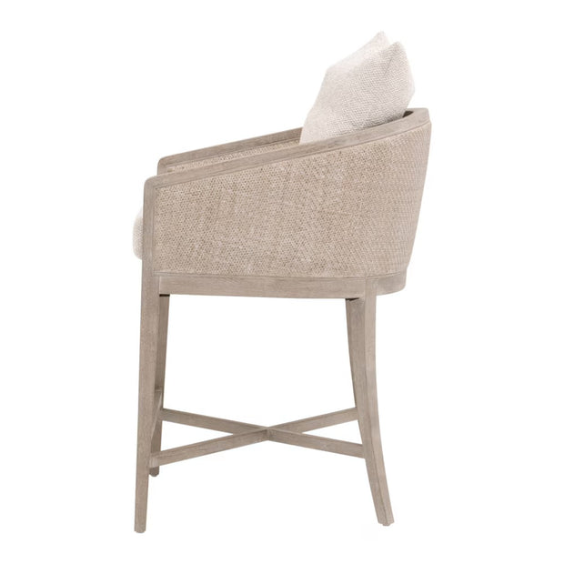Essentials For Living McGuire Counter Stool ~ LiveSmart Gellar-Linen