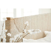 Essentials For Living Malay Queen Bed ~ White Wash Abaca Rope With Natural Gray Mahogany