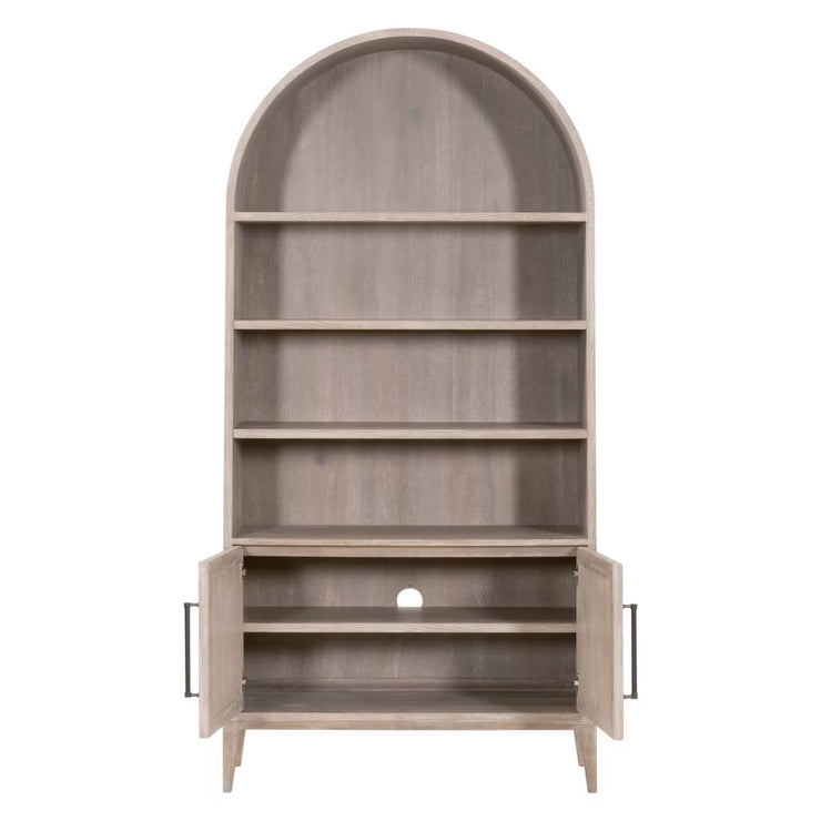 Essentials For Living Morris Storage Bookcase ~ Natural Gray Acacia