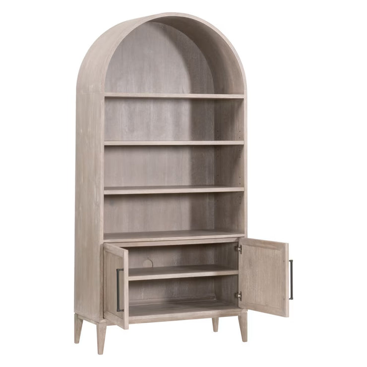 Essentials For Living Morris Storage Bookcase ~ Natural Gray Acacia