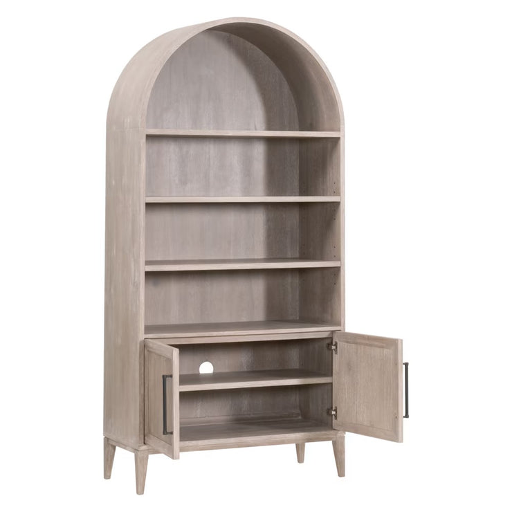 Essentials For Living Morris Storage Bookcase ~ Natural Gray Acacia