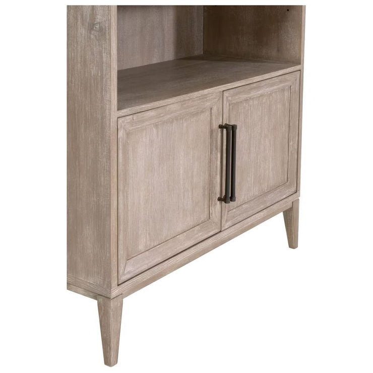 Essentials For Living Morris Storage Bookcase ~ Natural Gray Acacia