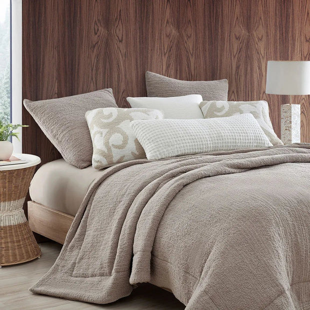 Sunday Citizen Taupe Snug Comforter Available in Queen and King Sizes