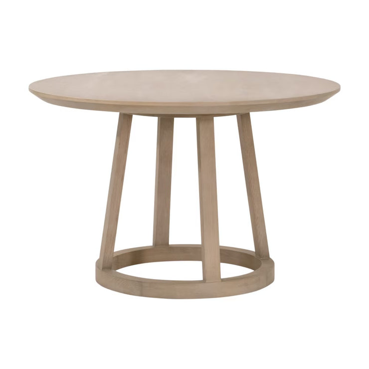 Essentials For Living Reeves 48” Round Dining Table ~ Smoke Gray Oak