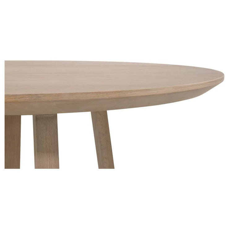 Essentials For Living Reeves 48” Round Dining Table ~ Smoke Gray Oak