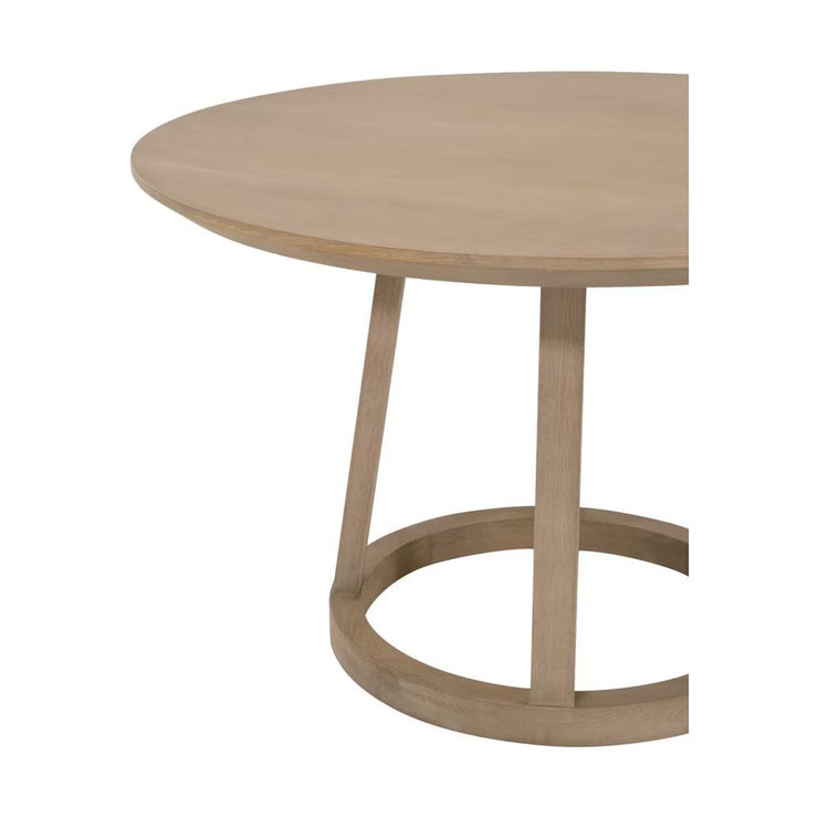 Essentials For Living Reeves 48” Round Dining Table ~ Smoke Gray Oak