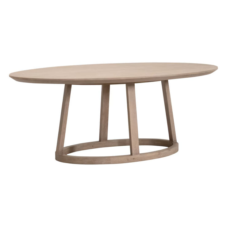 Essentials For Living Reeves Oval Dining Table ~ Smoke Gray Oak