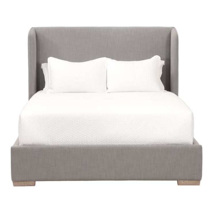 Essentials For Living Stewart Queen Bed ~ LiveSmart Paulston -Steel Performance With Fabric Natural Gray Oak