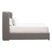 Essentials For Living Stewart Queen Bed ~ LiveSmart Paulston -Steel Performance With Fabric Natural Gray Oak
