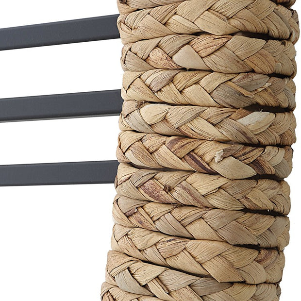 Uttermost Montecito Iron and Wrapped Banana Leaf Contemporary Wall Clock