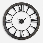 Uttermost Ronan Oversized Rustic Bronze Wall Clock
