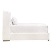 Essentials For Living Stewart Twin Bed ~ LiveSmart Peyton -Pearl Performance Fabric With Natural Gray Oak