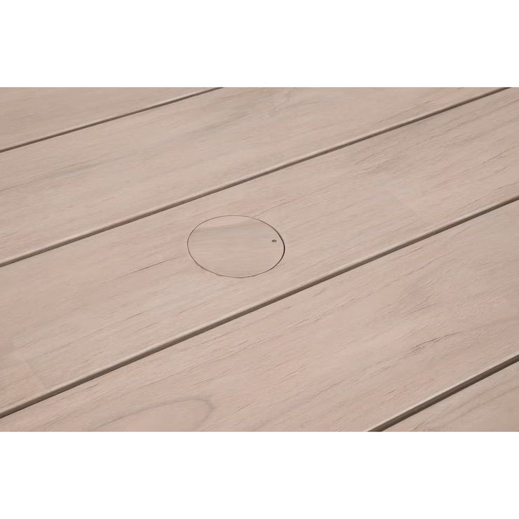 Essentials For Living Sur Outdoor Dining Table ~ Washed Ever Teak