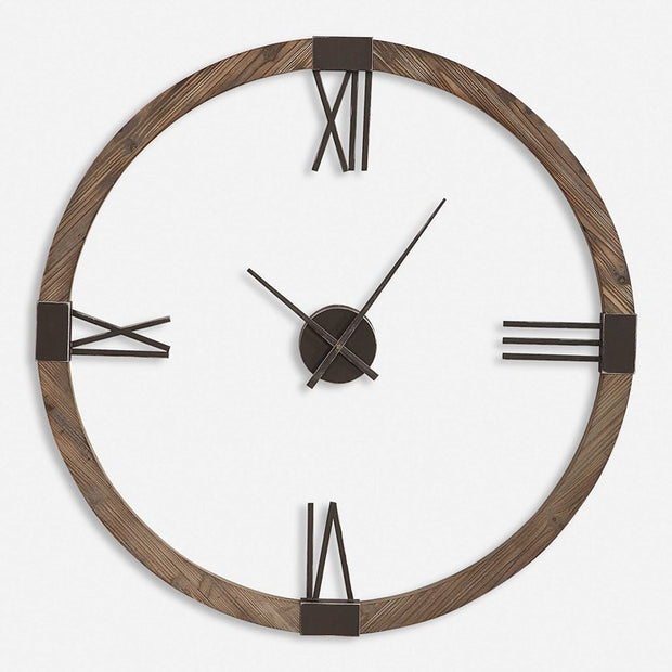 Uttermost Marcelo Rustic Modern Wall Clock