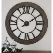 Uttermost Ronan Rustic Bronze Wall Clock