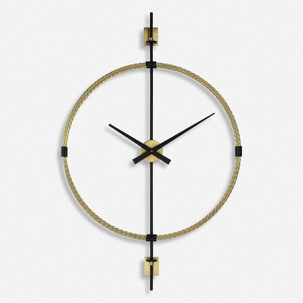 Uttermost Time Flies Contemporary Wall Clock