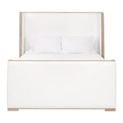 Essentials For Living Tailor Shelter Standard King Bed ~ LiveSmart Peyton-Pearl Performance Fabric Natural Gray Oak