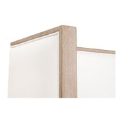 Essentials For Living Tailor Shelter Queen Bed ~ LiveSmart Peyton-Pearl Performance Fabric Natural Gray Oak