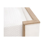 Essentials For Living Tailor Shelter Standard King Bed ~ LiveSmart Peyton-Pearl Performance Fabric Natural Gray Oak