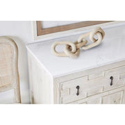 Essentials For Living Cinq Wood Link ~ White Wash Pine