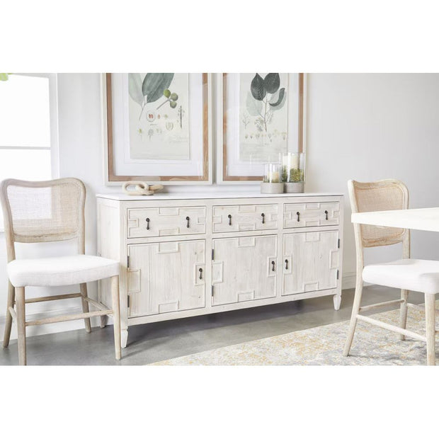 Essentials For Living Cinq Wood Link ~ White Wash Pine