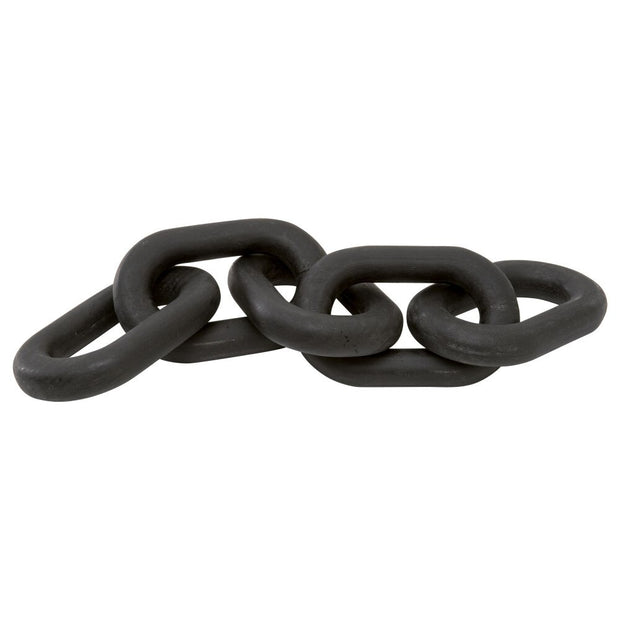 Essentials For Living Cinq Wood Link ~ Black Wash Pine