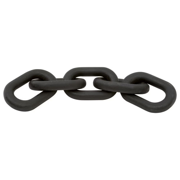 Essentials For Living Cinq Wood Link ~ Black Wash Pine