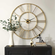 Uttermost Keyann Brushed Brass Wall Clock