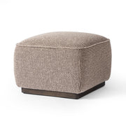 Four Hands Sinclair Square Ottoman 21” ~ Barrow Taupe Upholstered Performance Fabric